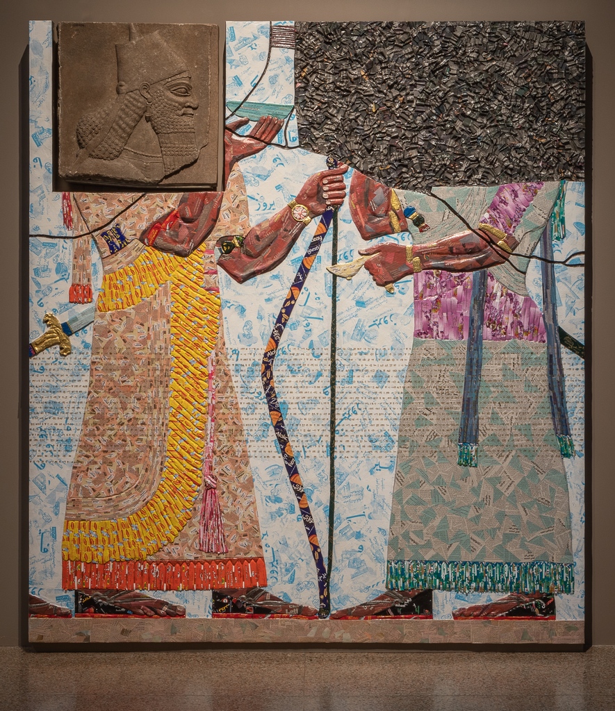 ISAC_UChicago's tweet image. As part of his series “The invisible enemy should not exist,” Iraqi-American artist Michael Rakowitz has collaborated with the OI Museum to create a reappearance of a relief from the Northwest Palace at Nimrud, destroyed in 2015. Learn more on our IG: bit.ly/oi-insta