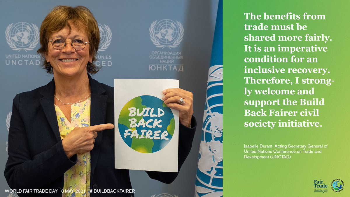 Saturday 8 May #WorldFairTradeDay #WFTD2021  #BuildBackFairer. That is everybody’s business bit.ly/3e3TLbC.