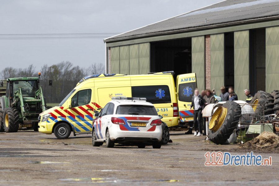Gewonde bij ongeval op bedrijf in #Dalen. 112Drenthe.