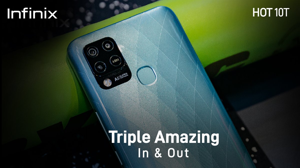 InfinixNigeria's tweet image. Triple Amazing In &amp;amp; Out!
 
 The color variants of the #TripleAmazingHot10T smartphone mirrors your style.
  
 What do you think of the Heart of Ocean color variant of the #InfinixHot10T?