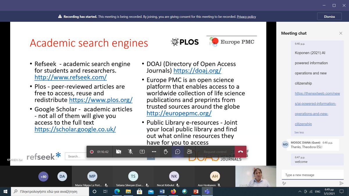 did you know about academic search engines? <a href="/Kari_Kivinen/">Kari Kivinen</a>