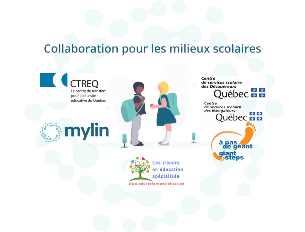 Mylin s’adapte aux milieux scolaires: Restez à l'affut du lancement de notre prochain portail pour enseignants, TES, orthopédagogues,  personnels professionnels, gestionnaires, parents et élèves à besoins particulier!
#éduQc