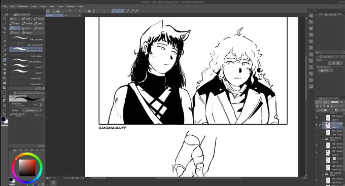 last wip before i post the comic tomorrow (?)

the amount of hands in it is v self indulgent lmao https://t.co/5MZ47QSIOW 