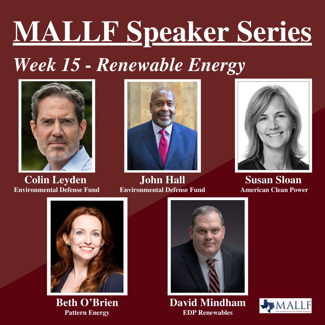 MALLF Speaker Series Recap: Last Friday, our Fellows had the opportunity to hear from a panel of Energy experts to talk about the future of renewables in Texas. #txlege