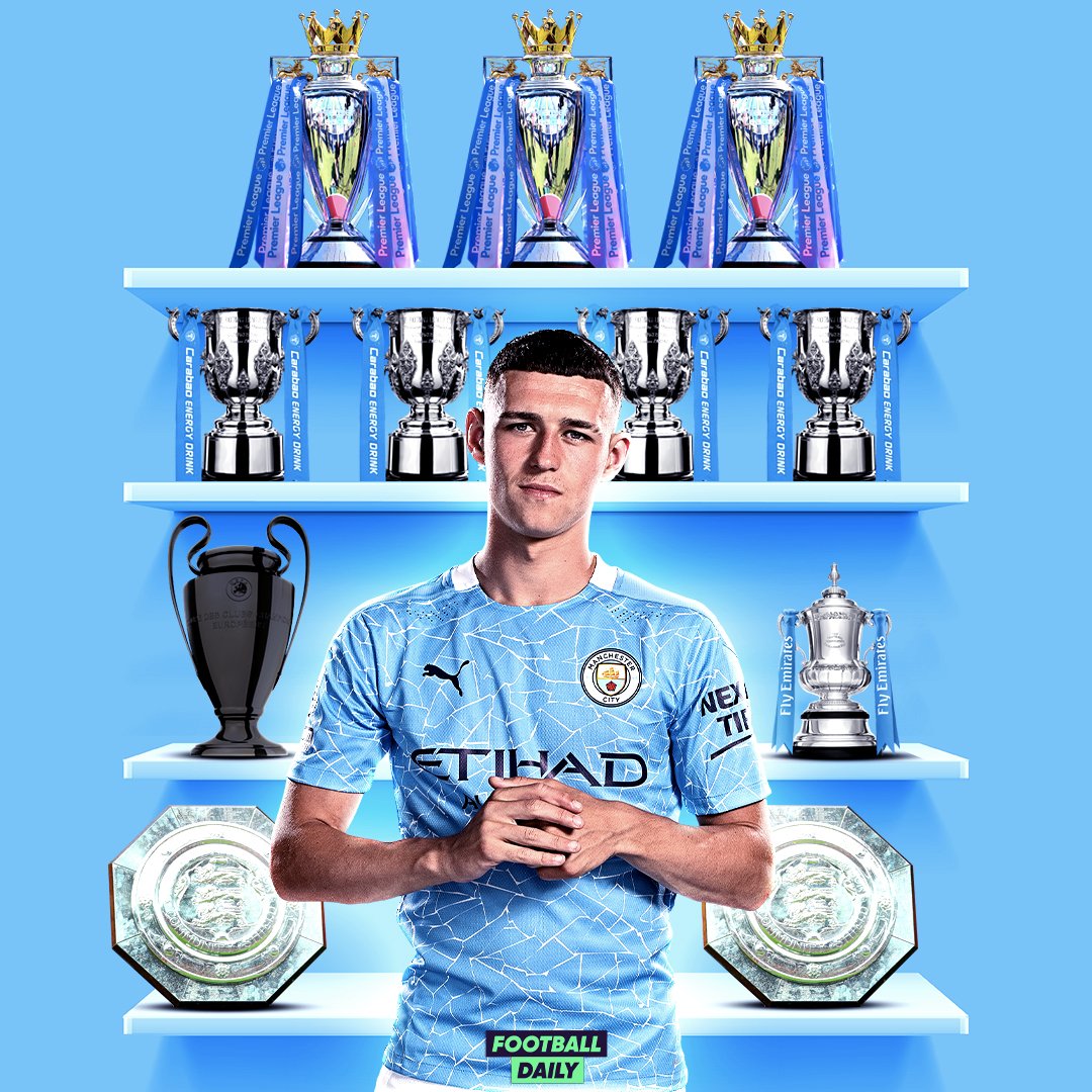 Football Daily on Twitter: "Third Premier League title ⏳ Champions League  🔒 How Phil Foden's trophy cabinet could look at the end of this season 🏆  🔥 https://t.co/K8iwBkPT8p" / Twitter
