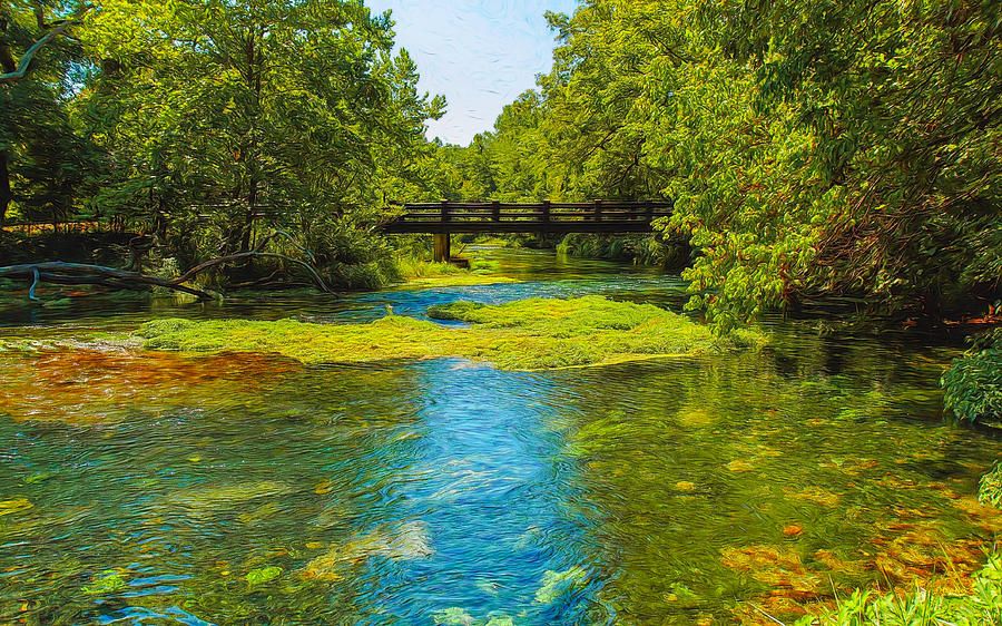 John_M_Bailey's tweet photo. Meandering Alley Spring by John M Bailey https://t.co/CU8CmFZH34 . This photographic art follows the meandering flow of Alley Spring in the Ozark National Scenic Riverways, Missouri. #alleyspring #Missouri #traveling #explore https://t.co/GNtTJmsbyC
