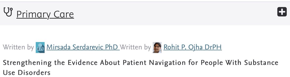 RCT in @AnnalsofIM suggests that #patientnavigation reduces hosp #readmission for #SUD. We discuss in @practiceupdate: bit.ly/3xUi3wS 

TL;DR Navigation is complex and not well-defined. Interpreting effects is difficult.

@rohitpojha #epitwitter #SubstanceUse #JPSCEHDR