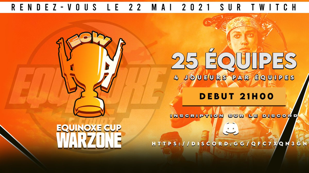 YohanJammes's tweet photo. Tournois Warzone inscriptions juste ici : 
https://t.co/hOtbxPC2Au

#Warzone #cup #Discord #CallOfDuty #CallofDutyWarzone https://t.co/CSEeLPQZTk