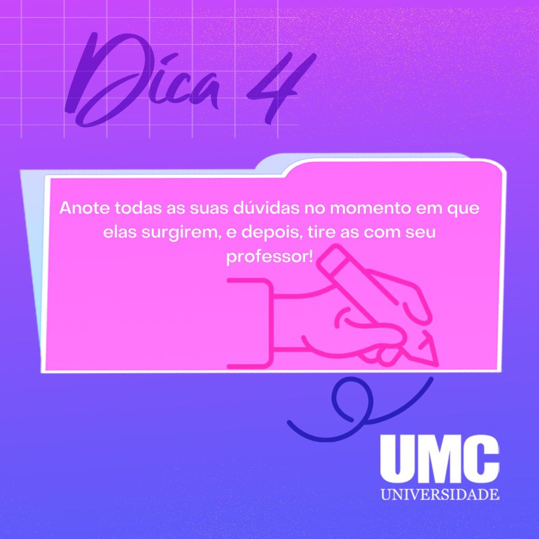 UniversidadeUMC's tweet photo. Tire as duvidas com seu professor! https://t.co/JJ8WwiYCqq