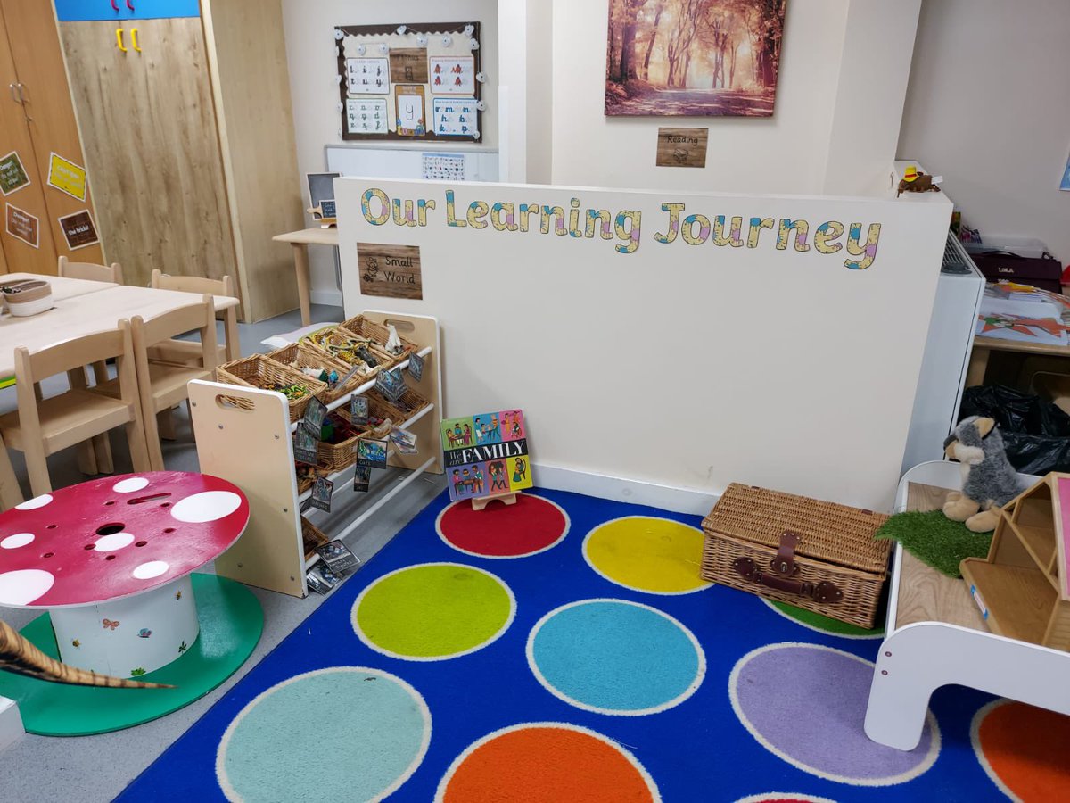 FoxHill_Primary's tweet image. This morning Reception discovered that Mummy Dinosaur had lost her egg! They made a special nest for the dinosaur egg with soft blankets, a teddy for company and a book to read when it hatches. Can you spot Mummy Dinosaur in the picture?