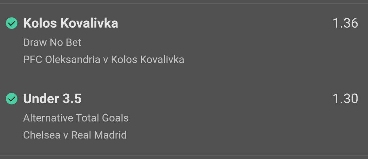 Prematch double lands @ 1.78 ✅

Another winner for <a href="/easyodds/">Easyodds.com</a>!

Last 22 prematch doubles:
18 winners ✅✅✅✅✅✅✅✅✅✅✅✅✅✅✅✅✅✅
4 losses ✖️✖️✖️✖️

81.82% strike rate 🔥

HERE 👉 t.me/wizardcfc