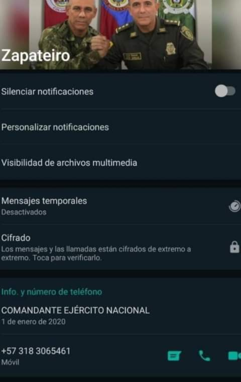 Matador000's tweet photo. Hoy, gracias a que Anonymous hizo público el número telefónico de Zapateiro, descubrí que desde el mismo teléfono del General me enviaron estos mensajes el año pasado, así como llamadas sospechosas de otro teléfono.

Hago público esto, por seguridad. https://t.co/cnREeuz4ST