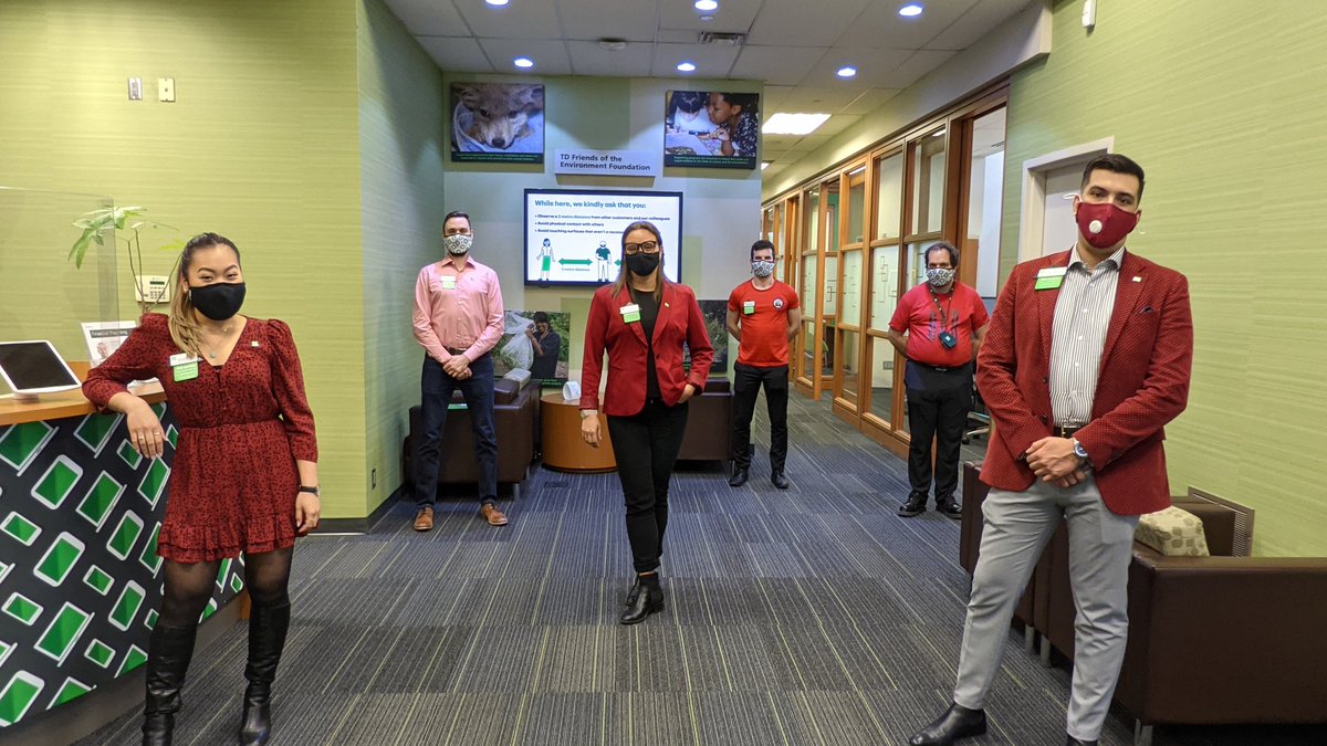 Branch 1015 wearing red for National Day of Awareness of missing and murdered Indigenous Women and Girls #MMIWG <a href="/SHong_TD/">Simon Hong</a> <a href="/MushtakN_TD/">Mushtak Najarali</a>