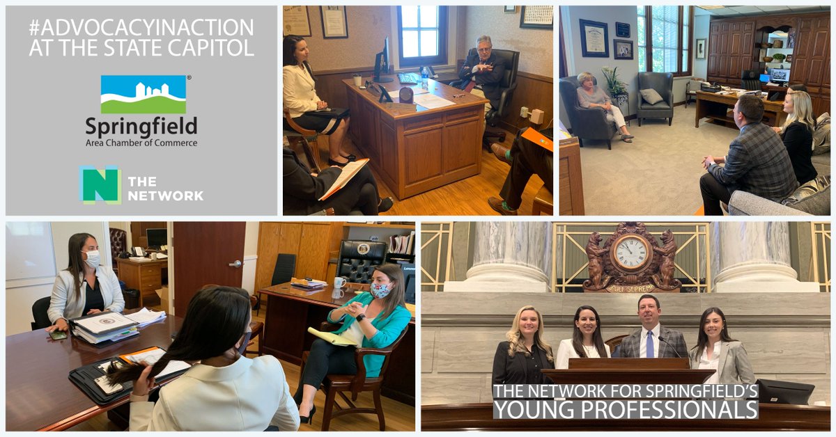 Outstanding #AdvocacyInAction at State Capitol today w/ <a href="/SGFTheNetwork/">The Network for Springfield's Young Professionals</a>. Great opportunities to highlight legislative priorities of our members in final days of session. Thanks to Senator @seneslingermo &amp; Reps <a href="/billowen14/">bill owen</a>  <a href="/Fogle4MO/">Betsy Fogle</a> &amp; Minority Floor Leader Rep. <a href="/crystal_quade/">Crystal Quade</a>
