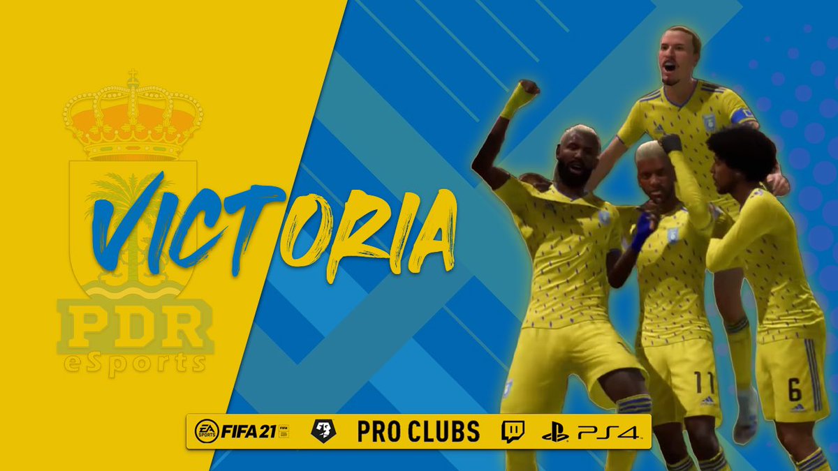 ¡VICTORIA! 🎉

PDR eSports 3-1 @MelillaSC 

Sumamos 3 puntos claves frente al actual líder, colocándonos de nuevo entre los primeros de tabla. 

Goles de nuestros delanteros Samu y Joselu, logrando el doblete ⚽️⚽️.

#GOPDR 🔵🟡