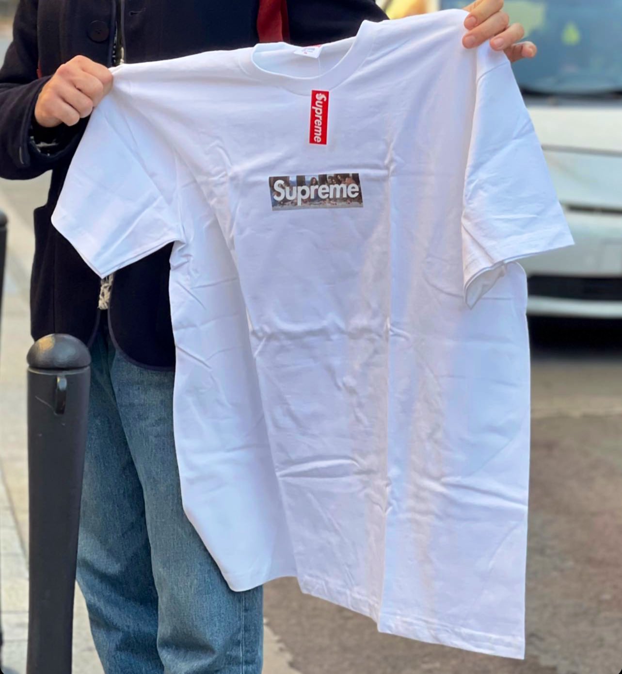 Supreme Milan Box Logo Tee 'White