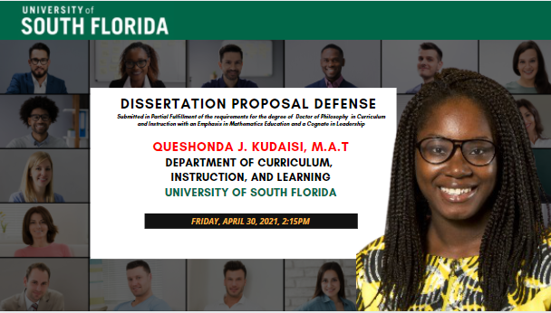Kind of late..... but excited to announce that I passed my dissertation proposal defense! Now on to the final defense stage! One step closer to being Dr. Kudaisi!