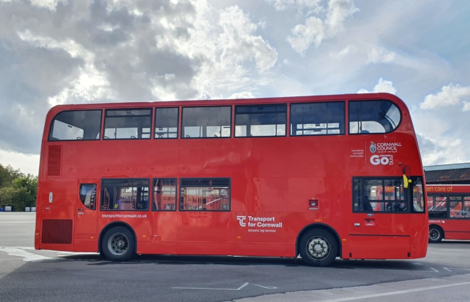 plymouthbus's tweet image. Thought you might like to see her In the depot this evening fully branded and ready to go ....