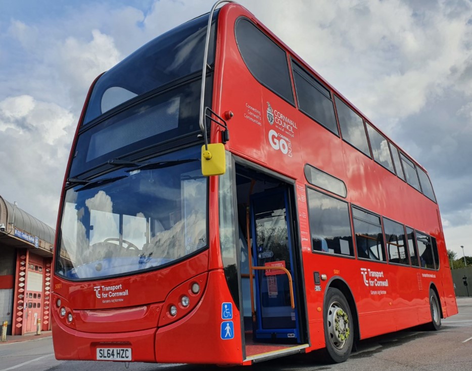 plymouthbus's tweet image. Thought you might like to see her In the depot this evening fully branded and ready to go ....
