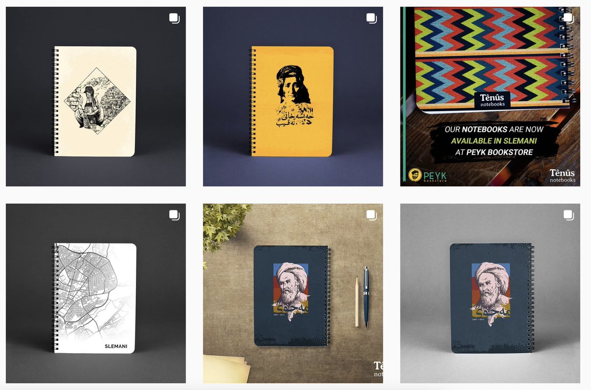 10. TenusReally good quality notebooks with Kurdistan inspired covers. LOVE LOVE LOVE. If I remember correctly two medical students created these notebooks.