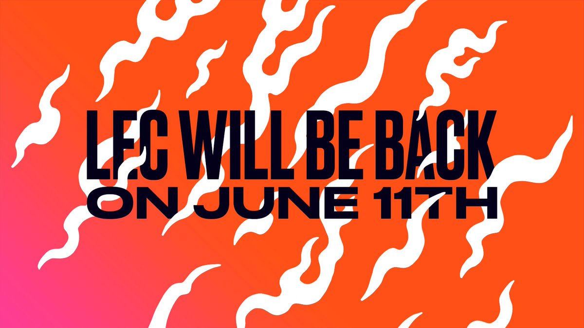 LEC's tweet image. The #LEC returns on June 11th!

lolesports.com/article/lec-re…