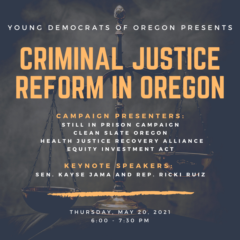 LincolnCountyD2's tweet photo. Free public education town hall, Thurs. 5/20, 6-7:30pm, on OR’s criminal justice reforms. Speakers on attached flyer. All 90 legislators &amp; public are invited.
Registration Link: EventBrite url is https://t.co/tROEKbofzQ https://t.co/op55HzxiDW