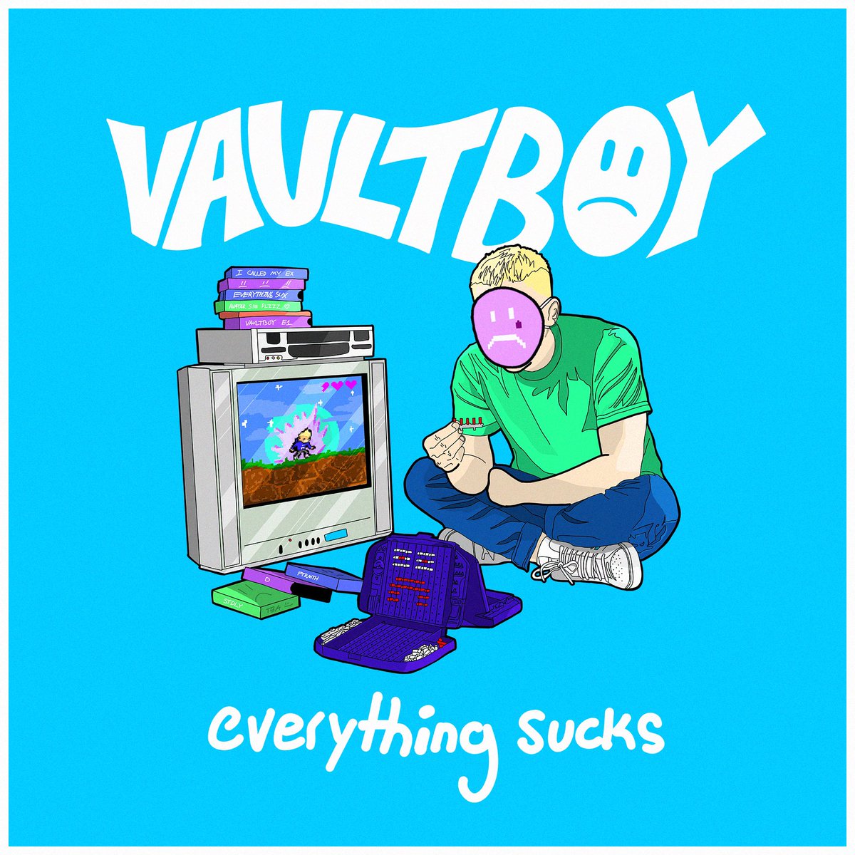 vaultboy's tweet photo. YOU GUYS MADE THIS HAPPEN!!! ‘everything sucks’ IS OUT 5/21 AND THE PRE-SAVE LINK IS IN MY BIO!!! I LOVE YOU GUYS SO MUCH!!! 💙 RT https://t.co/4NLoWndHzn