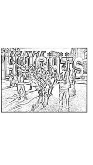 hammusical1's tweet photo. Soooo.... I went and did a sketch of in the heights cover images.... I like the first one the best with @Lin_Manuel in it. :) https://t.co/0mupQs2E4u