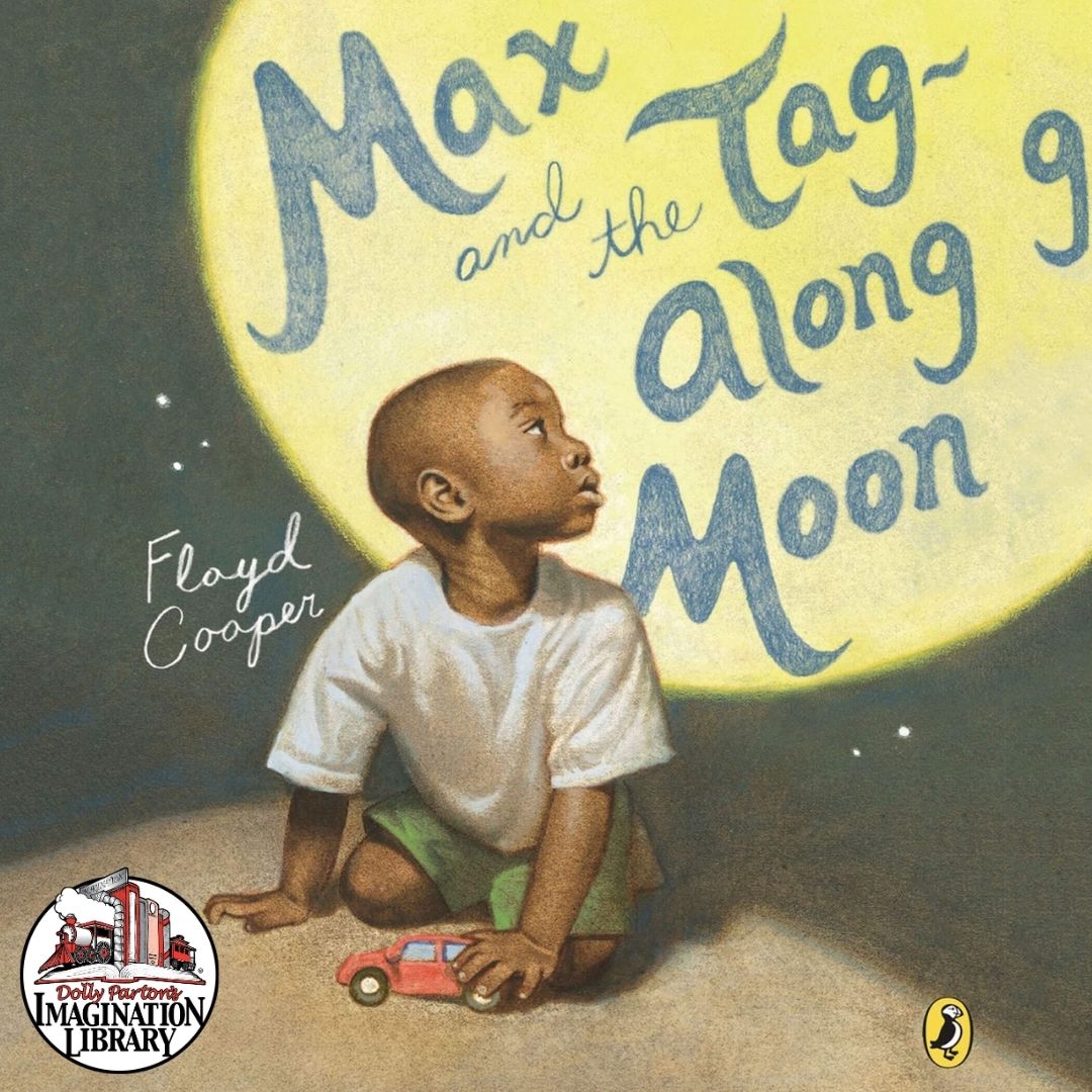 The beautiful illustrations in this book by @FloydCooper4 highlight the wonder of the moon and the bond between a boy and his Grandpa. #DollysLibrary #BedtimeStory