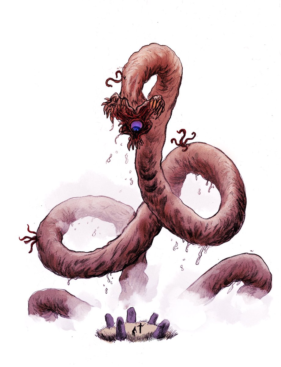 WillPottorffart's tweet photo. Some of the art from last night’s INCREDIBLE Neptune Society on @_StreamOfBlood_ ! Please go check them out NOW and subscribe if you can!
•
•
•
#art #monster #worm #creaturedesign #streamofblood #jaredlogan #theneptunesociety #callofcthulhu #chaosium https://t.co/rxeV6hsmYu