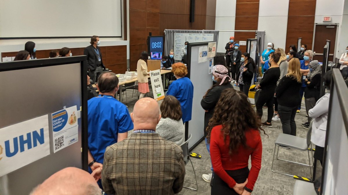 Today we recognized UHN's incredible #Vaccine team that launched the first Vaccine Clinic in Canada &amp; one of the first in North America. Thanks to this team, we have delivered almost 70,000 #COVID19Vaccines across our clinics.