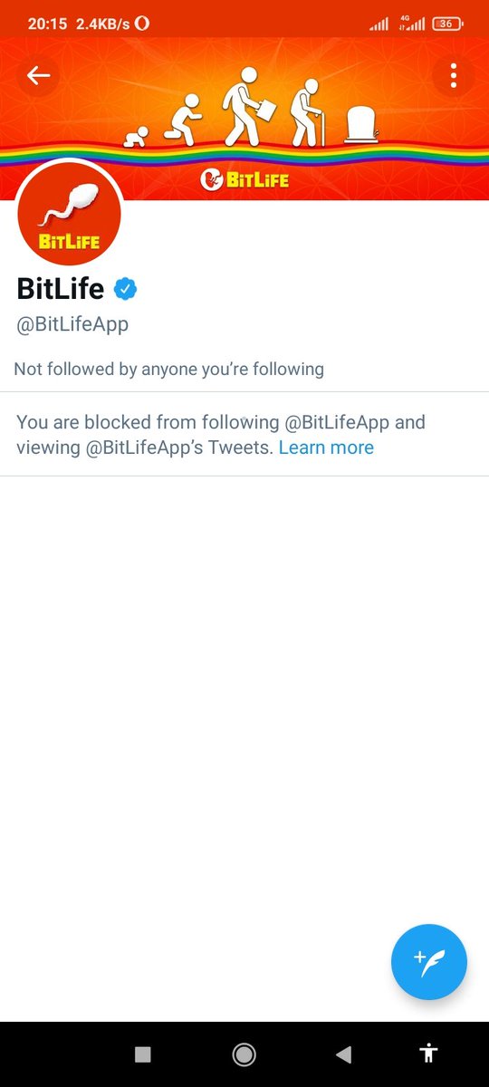 Joy48519048's tweet photo. Bitlife blocked me on twitter 😂  it ain't funny but is funny wow https://t.co/UHRggFmBfC