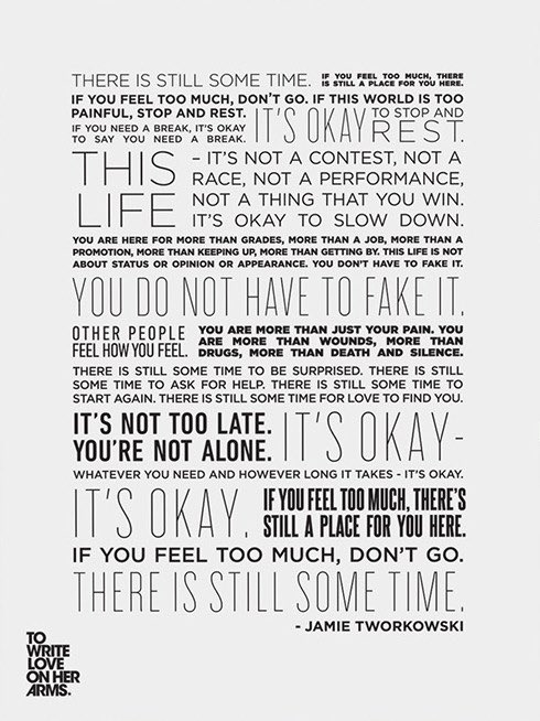 When life feels too much. Reach out. Life’s worth living #dpt can help