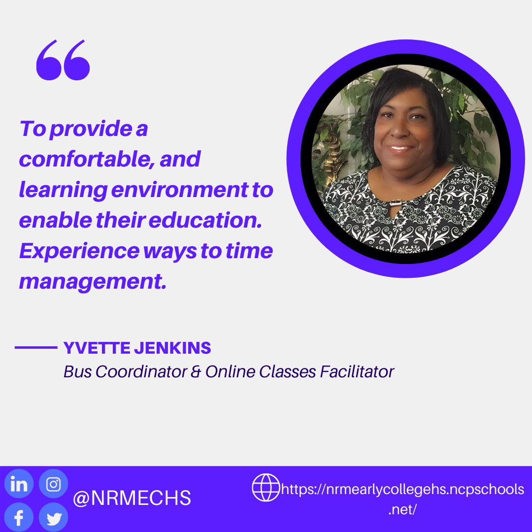 NRMEarlyCollege's tweet photo. Teacher Appreciation Week gives us an opportunity to celebrate our amazing teachers. Here are some statements from what our teachers believe to be important! https://t.co/kWy7Ix1NoH
