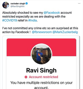 Ravi Singh Suspended From Facebook As Indian Censorship Continues Sikhpa