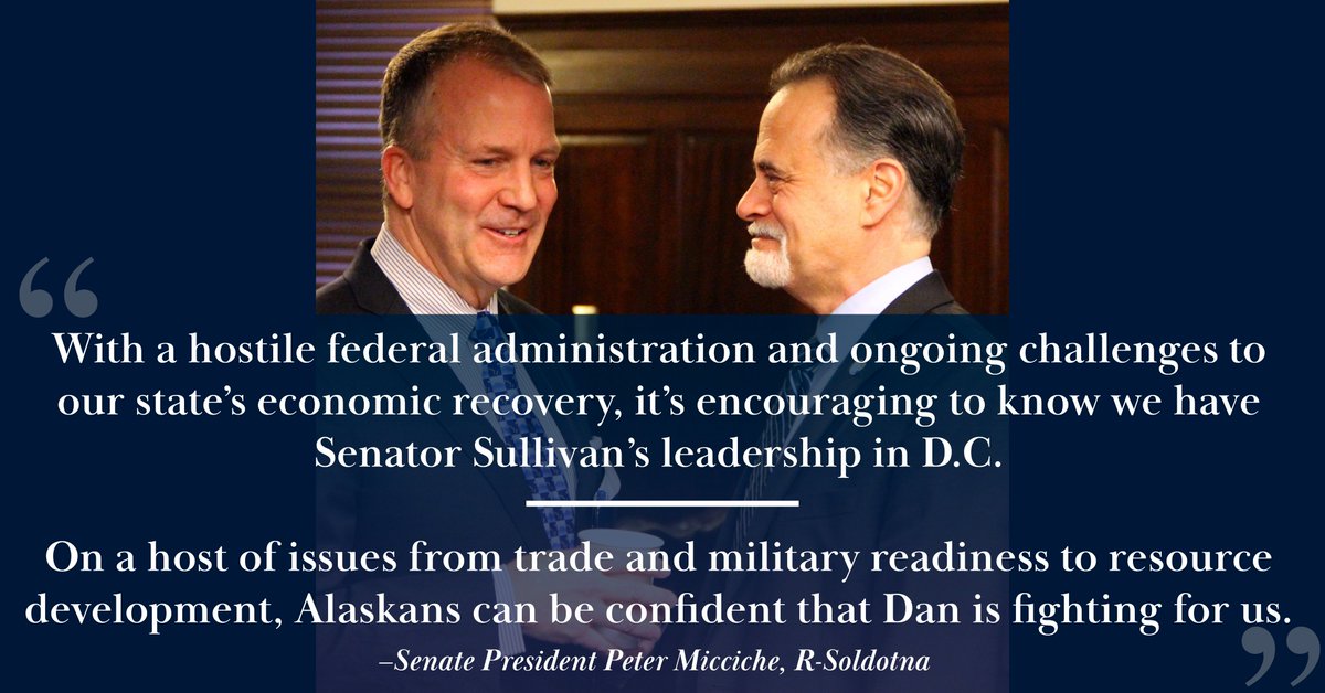 If you missed <a href="/SenDanSullivan/">Sen. Dan Sullivan</a>'s annual address to the #AKLeg, you can watch it here: bit.ly/2SxLYe9