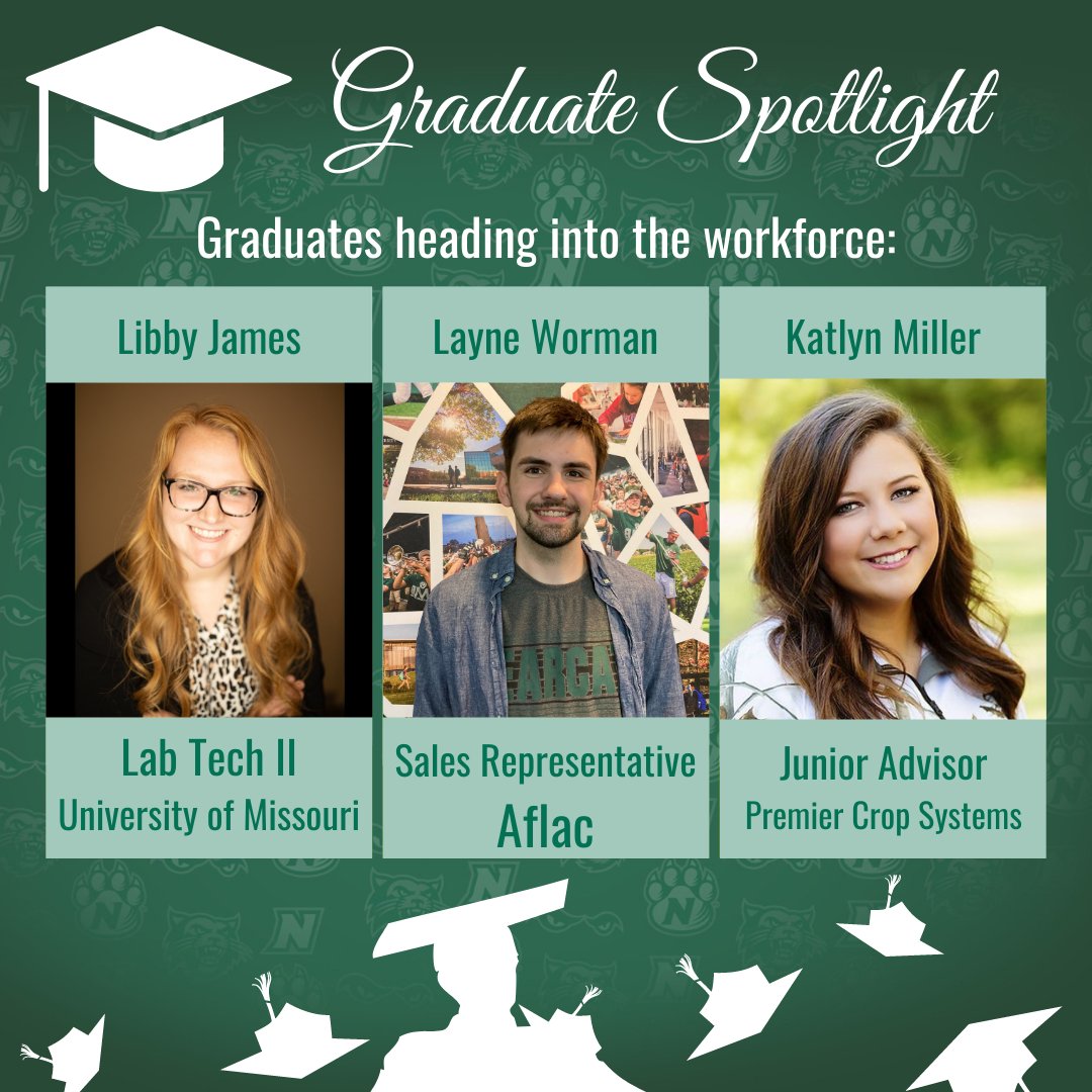 NW_Careers's tweet photo. Even more grads! All week we will be highlighting some of our new Northwest graduates going on to grad school or entering the workforce. If you see someone you know tag them in the comments. Way to go Bearcats! https://t.co/Fxogcw77ZO