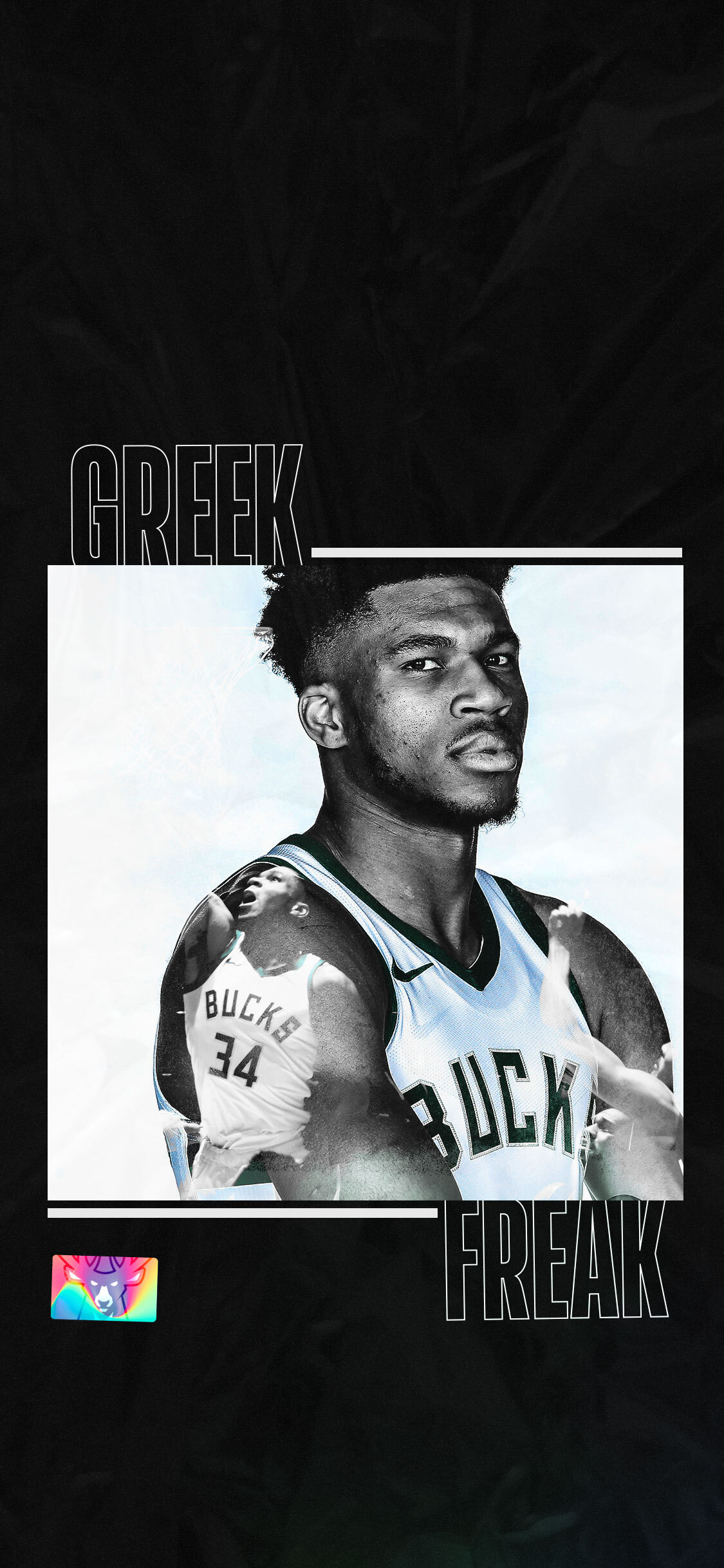 Ferry on X: Giannis Antetokounmpo graphic and phone wallpaper for  #WallpaperWednesday