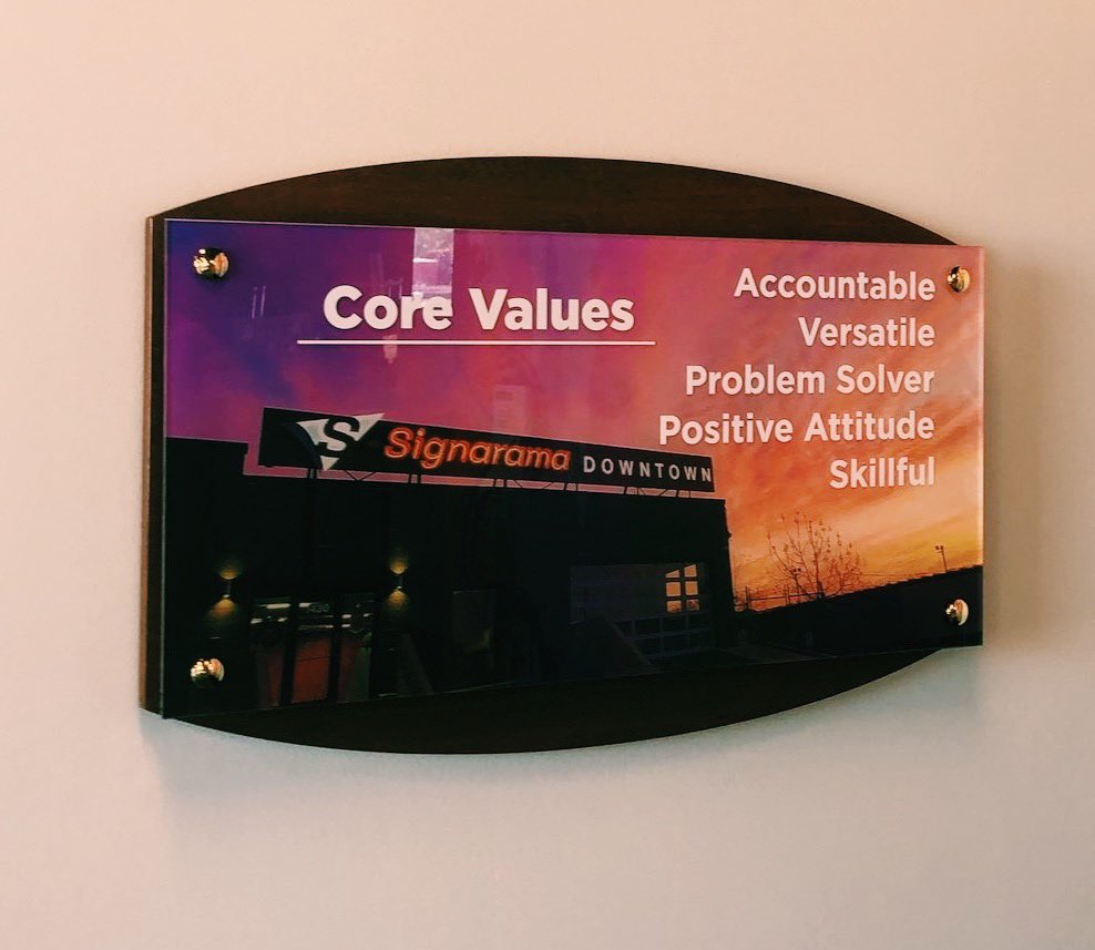 Our team’s strengths define our newly updated Core Values!

Understanding and depending on our company’s strengths has been our secret sauce for years.

We’d love to show you how these Core Values show up in our service and products for our clients! <a href="/signarama/">Signarama</a> 

#signarama
