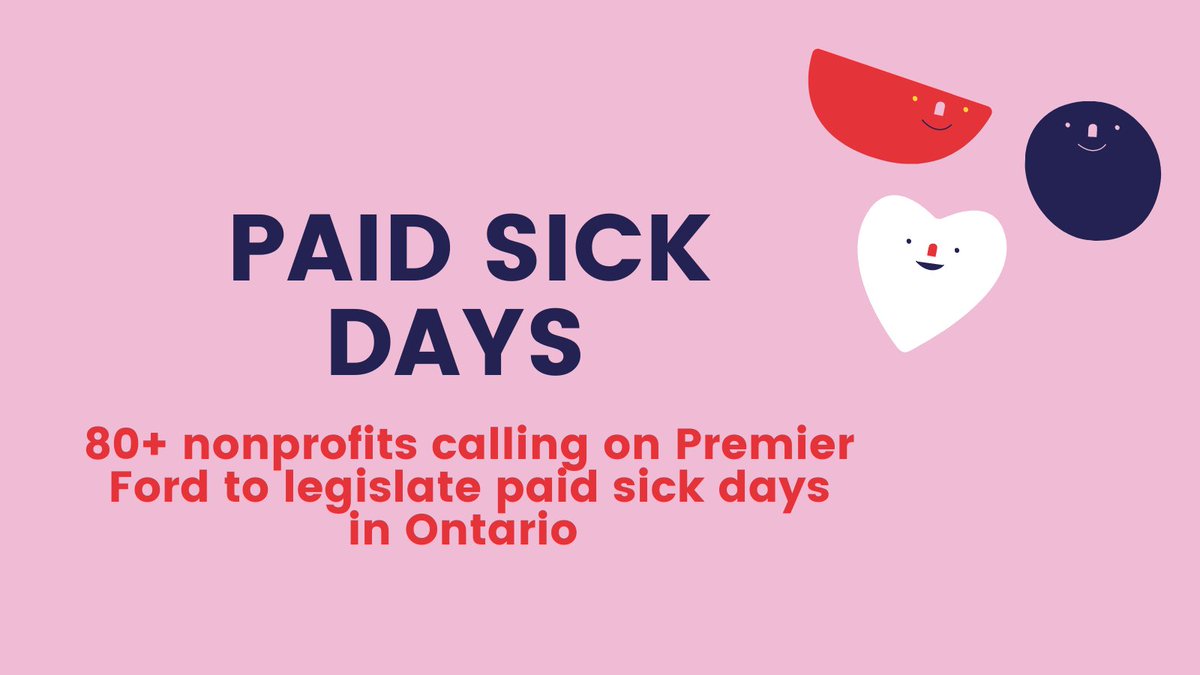 YWCAToronto's tweet image. We are proud to have led this sector-wide open letter that urges Premier Ford @fordnation to legislate 10 #PaidSickDays for all workers in #Ontario &amp;amp; calls for the creation of an Equity Advisory Table to inform pandemic responses moving forward. #onpoli bit.ly/3h3S8fX