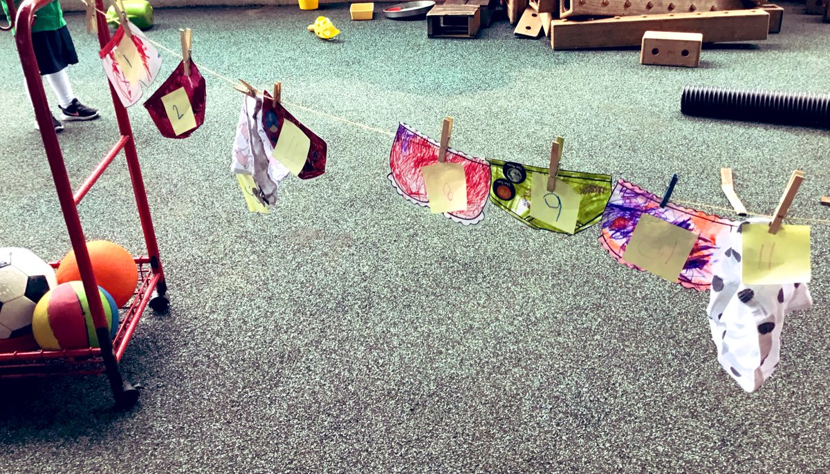 BISCLPNursery's tweet image. Martha has been hanging out the washing while keeping a watchful eye out for aliens who we’ve heard love underpants #outdoorlearning #learningthroughplay @The_IEYC #blastoff @BISCLincolnPark @NAEducation
