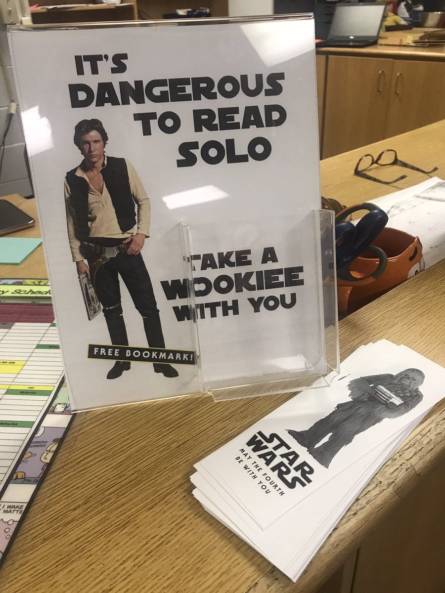 Enjoyed Star Wars Day yesterday <a href="/BTEWolfPups/">BTE 🐾 Principal Vahle</a> !! <a href="/GreaterSTLLibs/">Greater STL School Librarians</a> <a href="/WSDinfo/">Wentzville Schools</a> #stlbookbingo