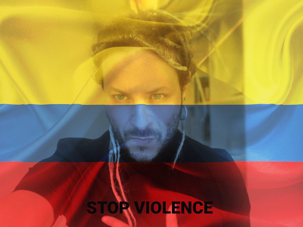 STOP VIOLENCE!!!🟡🔵🔴🟡🔵🔴 #SOSColombia #Colombia #ColombiaResiste #ColombiaEnDictadura #ColombiaSeRespeta