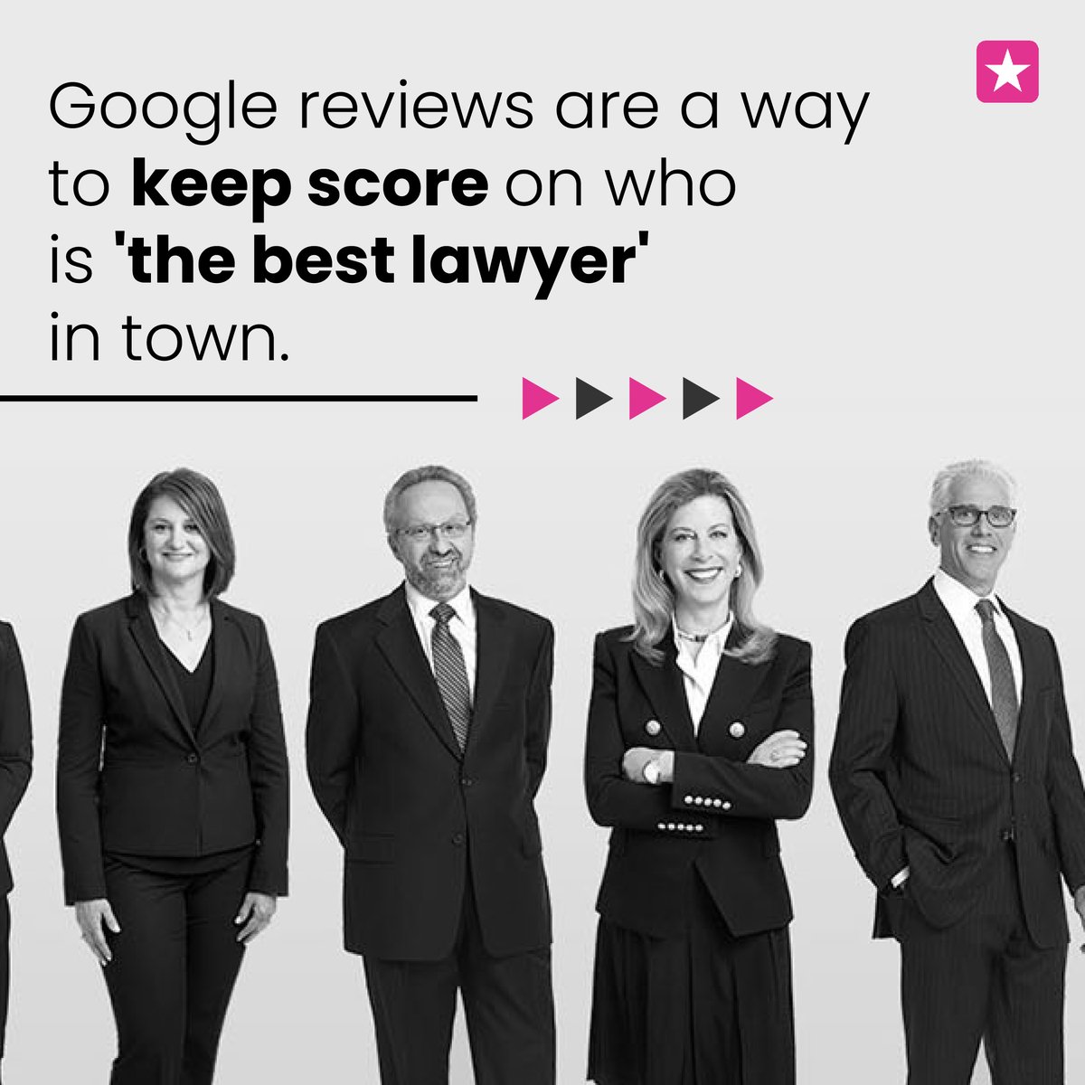 HelloStarloop's tweet image. Google reviews are a way to keep score of who’s the best lawyer in town.
.
To win this game, you need to take care of your reputation first.
.
Your path to the best reviews starts here &amp;gt;&amp;gt; Starloop.com.
.
#lawyerfirmreputation #attorneyreputation #localbusinesses