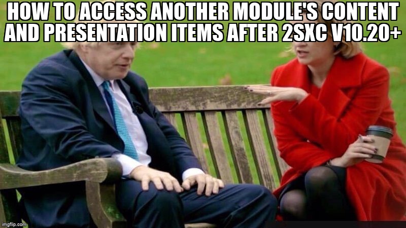 overflow_meme's tweet image. How to access Another Module&apos;s Content and Presentation Items after 2sxc v10.20+ stackoverflow.com/questions/6737… #dotnetnuke #dnn9 #2sxc