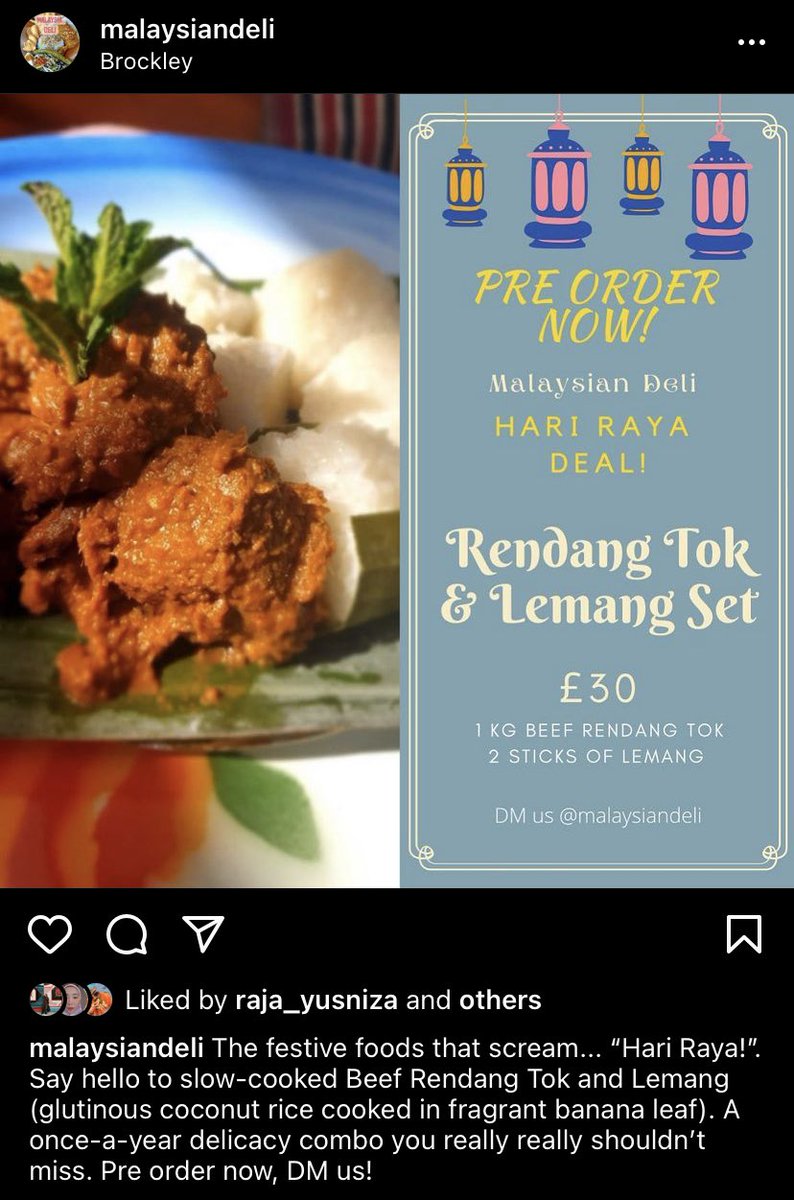 Eid Special Menu, to order DM us at Instagram or email us