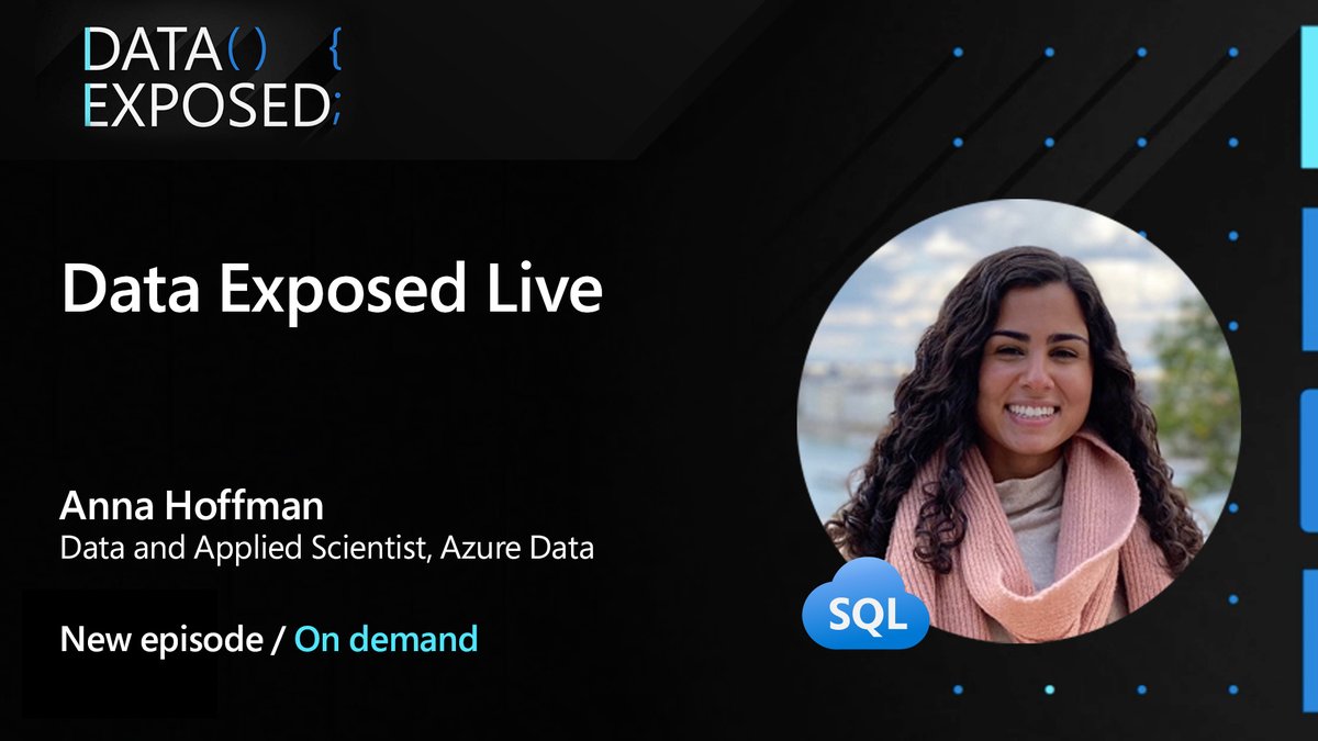 Azure SQL (@azuresql) on Twitter photo Did you miss the May 2021 #AzureSQL News & Updates on Data Exposed live yesterday with <a href="/AnalyticAnna/">Anna Hoffman</a>, <a href="/alanyu/">Alan Yu</a>, <a href="/ctechdiva/">Cheryl A</a>, <a href="/clairegiordano/">Claire Giordano ✨</a>, <a href="/SQLDocs/">SQL Docs</a>, and more product experts ? Watch the replay on our YouTube channel: youtu.be/TdUacpMsSrY Did you miss the May 2021 #AzureSQL News & Updates on Data Exposed live yesterday with <a href="/AnalyticAnna/">Anna Hoffman</a>, <a href="/alanyu/">Alan Yu</a>, <a href="/ctechdiva/">Cheryl A</a>, <a href="/clairegiordano/">Claire Giordano ✨</a>, <a href="/SQLDocs/">SQL Docs</a>, and more product experts ? Watch the replay on our YouTube channel: youtu.be/TdUacpMsSrY
