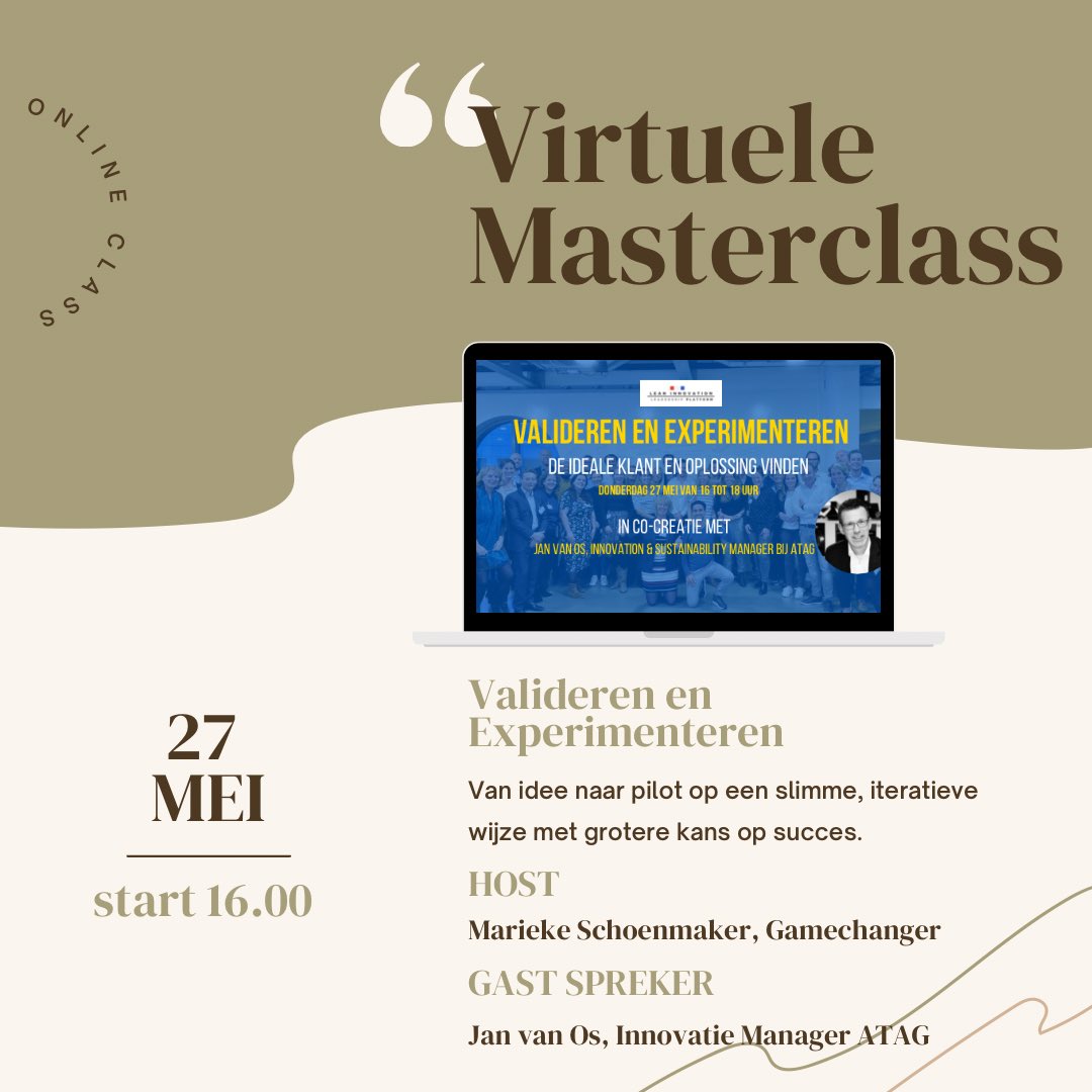 🙄 Je weet dat je vol met aannames zit, maar vind het enorm ingewikkeld wat je daarmee moet. Dat je die op papier moet zetten, in al die templates die innovatie consultants je om de oren gooien. Dat kan anders! Dat laten we je dan ook zien 💫 gamechanger.nl/events/masterc…