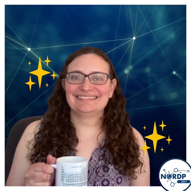 LadyScientist's tweet image. I finally remembered to post my selfie from our morning #NORDP2021 chat!