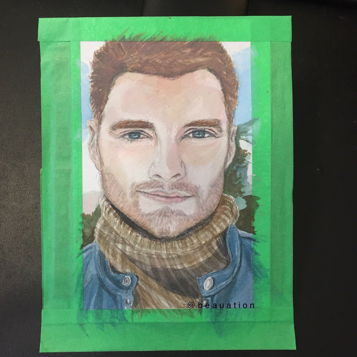 beauation's tweet photo. almost done with this gouache portrait practice sketch of Sebastian Stan - from today’s livestream at https://t.co/rz02H6RSFB
#portraitartist #gouacheportrait #portraitpractice #gouachepractice #beauation
Ref: imsebastianstan’s IG https://t.co/wLISwFlmCZ